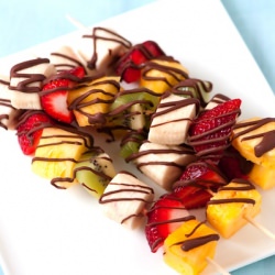 Frozen Fruit Skewers - Recipe photo by inspiredtaste