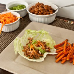 Buffalo Wing Turkey Lettuce Wraps - Recipe photo by sweettreatsmore