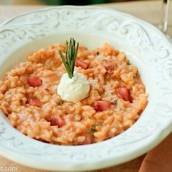 Tomato & Goat Cheese Risotto - Recipe photo by tasteofbeirut
