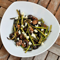 Grilled Asparagus w/ Blue Cheese - Recipe photo by ccmarriagefactory