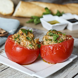 Stuffed Tomatoes - Recipe photo by thefreshfridge