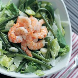Prawns, Green Beans and Iceberg - Recipe photo by saladpride