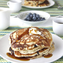 Blueberry Pancakes - Recipe photo by dishingthedivine