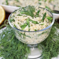 Orzo Salad with Asparagus - Recipe photo by Whats Cookin with Mary