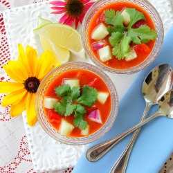 Tomato and Cucumber Gazpacho - Recipe photo by purethyme