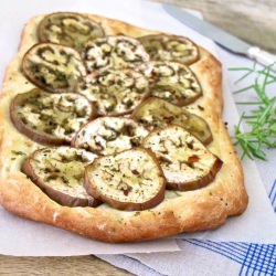 Eggplant Focaccia Bread - Recipe photo by Jenny Steffens
