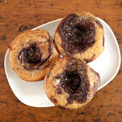 PB & Chocolate Cupcakes - Recipe photo by laraswanson