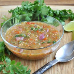 Roasted Tomatillo Salsa - Recipe photo by formerchef