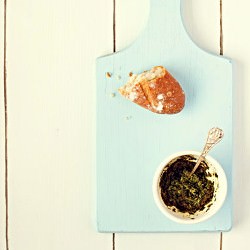 Basil Cashew Pesto - Recipe photo by onegirlinthekitchen