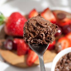 Chocolate Mousse with Fresh Fruit - Recipe photo by ieatnicethings