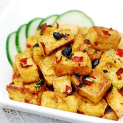 Fried Beancurd Fermented Black Bean - Recipe photo by che-cheh