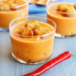 Gazpacho with Chilli and Croutons - Recipe photo by lovefood