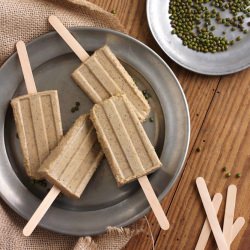 Coconut Mung Kaffir Lime Popsicles - Recipe photo by sixbittersweets