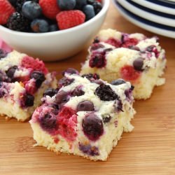 Coconut-Lime Berry Cake - Recipe photo by sweetpeaskitchen