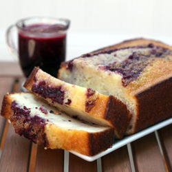Lemon Blackberry Swirl Pound Cake - Recipe photo by laraswanson