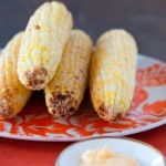 Grilled Corn w/ Peach Butter - Recipe photo by fiveandspice