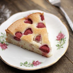 Late Summer Raspberry Cake - Recipe photo by GuiltyKitchen