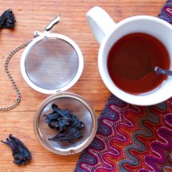 Lemon Hibiscus Sorbet - Recipe photo by cosmocookie