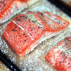 Cedar Plank Salmon - Recipe photo by Jane Deere