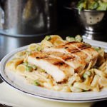 Chicken & Pea Fettucini Alfredo - Recipe photo by HowToSimplify