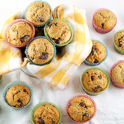 PB Chocolate Chip Muffins - Recipe photo by EvilShenanigans