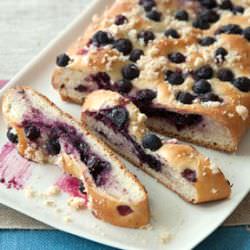 Blueberry & Rosemary Focaccia - Recipe photo by funandfood