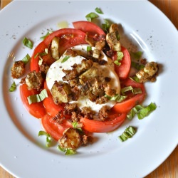 Eggplant Croutons - Recipe photo by cooking4carnivores
