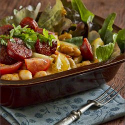 Chorizo and Tomato Salad - Recipe photo by wine_scribbler