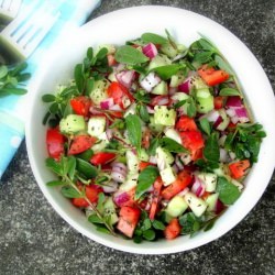 Shirazi Style Purslane Salad - Recipe photo by Azita