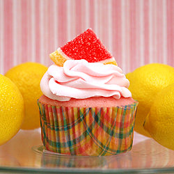 Pink Lemonade Cupcakes - Recipe photo by Simmerblog