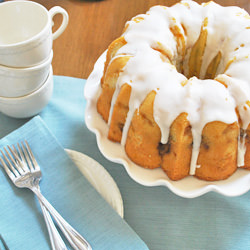 Peach Cinnamon Swirl Bundt - Recipe photo by ryanbakes