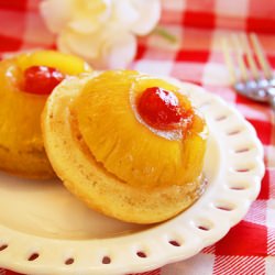 Mini Pineapple Upside-Down Cakes - Recipe photo by Comfort of Cooking