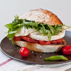 Caprese Sandwich - Recipe photo by FoodieCrush