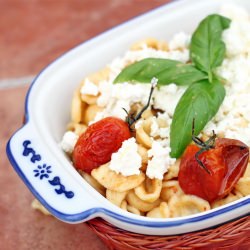 Orecchiette with Roasted Tomato - Recipe photo by mauka