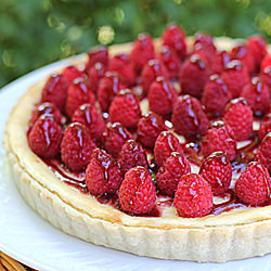 Raspberry Cream Cheese Tart - Recipe photo by thegalleygourmet