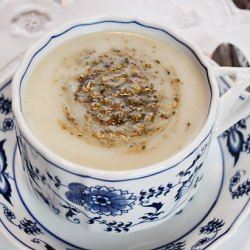 Potato Parmesan Soup with Pesto - Recipe photo by Taste See