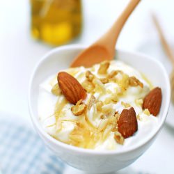 Yogurt Mousse, Honey, and Dried Fruits - Recipe photo by Agnese Gambini