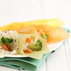 Noodle Salad Handrolls - Recipe photo by kirbie