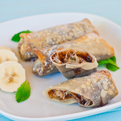 Banana and Nutella Rolls - Recipe photo by jocooks