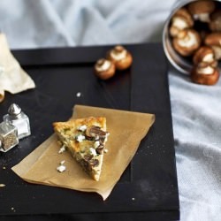Bleu Crimini Quiche - Recipe photo by alwayswithbutter