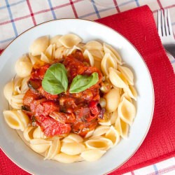Roast Vegetable and Olive Sauce - Recipe photo by hubrecipe
