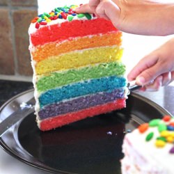 Rainbow Cake - Recipe photo by cicirose