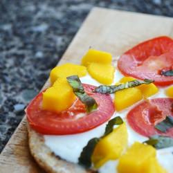 Mango Margherita Pizza - Recipe photo by lbbakes