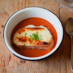 Tomato & Thyme Soup - Recipe photo by The Sophisticated Gourmet
