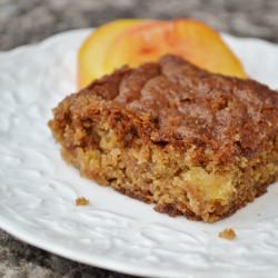 Peachy Brown Butter Blondies - Recipe photo by lbbakes