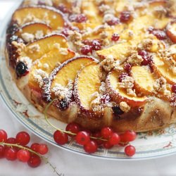 Peach and Redcurrant Cake - Recipe photo by nutmegs seven