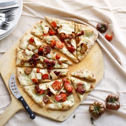 Heirloom Tomato & Cheese Pizza - Recipe photo by alwayswithbutter