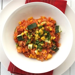 Mexican Rice Supper with Chorizo - Recipe photo by dinnerdujour