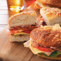 Turkey Focaccia Club - Recipe photo by tasteofhome