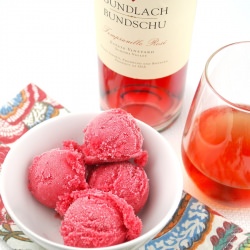 Pluot Rosé Sorbet - Recipe photo by tastytrials